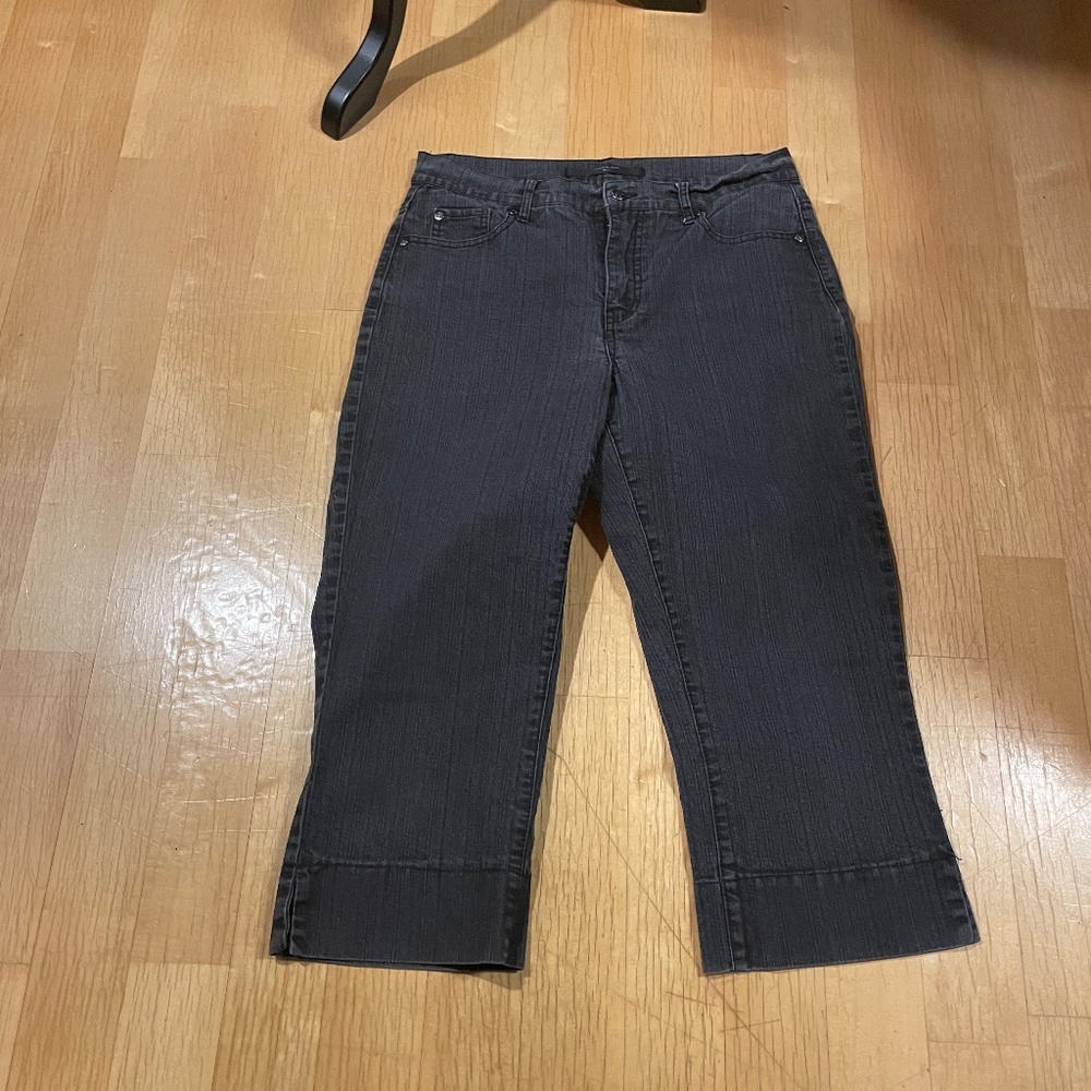 Simon Chang Size 8 Crop Jeans Low Rise